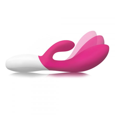 Lelo INA Wave Deluxe Rechargeable Rabbit Vibrator - Cerise