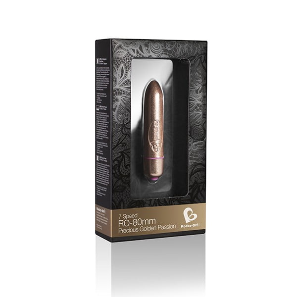 Rocks Off RO-80mm Precious Golden Passion Bullet Vibrator