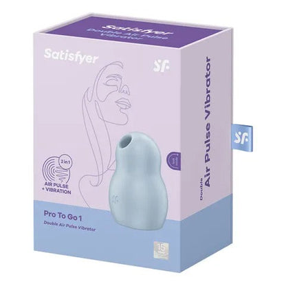 Satisfyer Pro To Go 1 Rechargeable Air Pulse Stimulator + Vibration - Blue