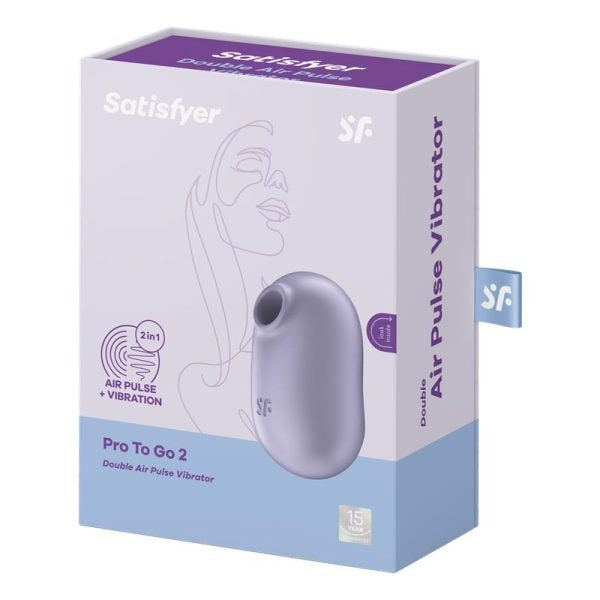 Satisfyer Pro To Go 2 Rechargeable Air Pulse Stimulator + Vibration - Violet