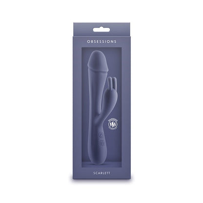 NS Novelties Scarlett Rechargeable Rabbit Vibe - Dark Blue