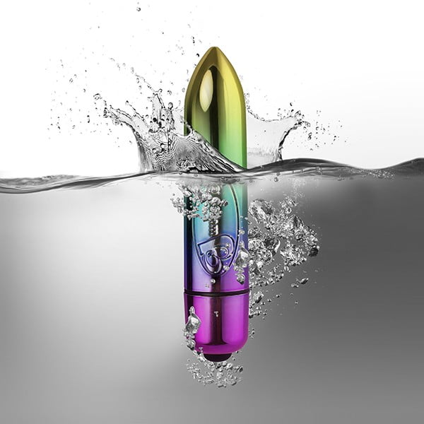 Rocks Off 7 Speed RO-80mm Rainbow Bullet Vibrator