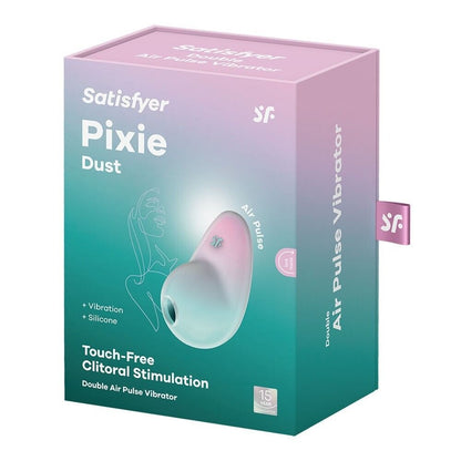 Satisfyer Pixie Dust Clitoral Stimulator - Mint & Pink