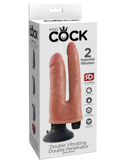 Pipedream King Cock Vibrating Double Penetrator