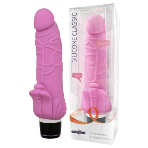 Seven Creations Silicone Classic Clitoral Stimulator Vibrator - Pink