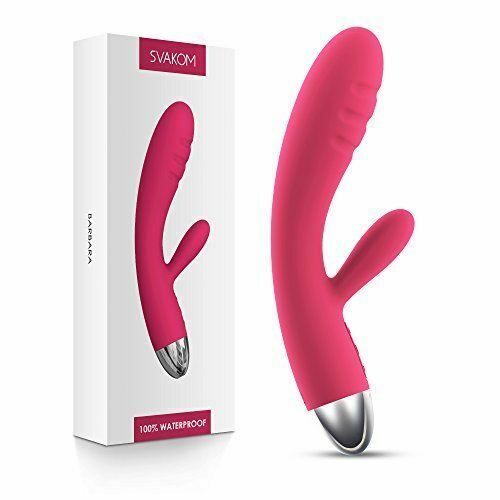 Svakom Barbara Rechargeable Ribbed Dual Motor Vibrator - Plum