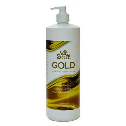 Wet Stuff Waterbased Lube Gold - 1kg Pump Pack