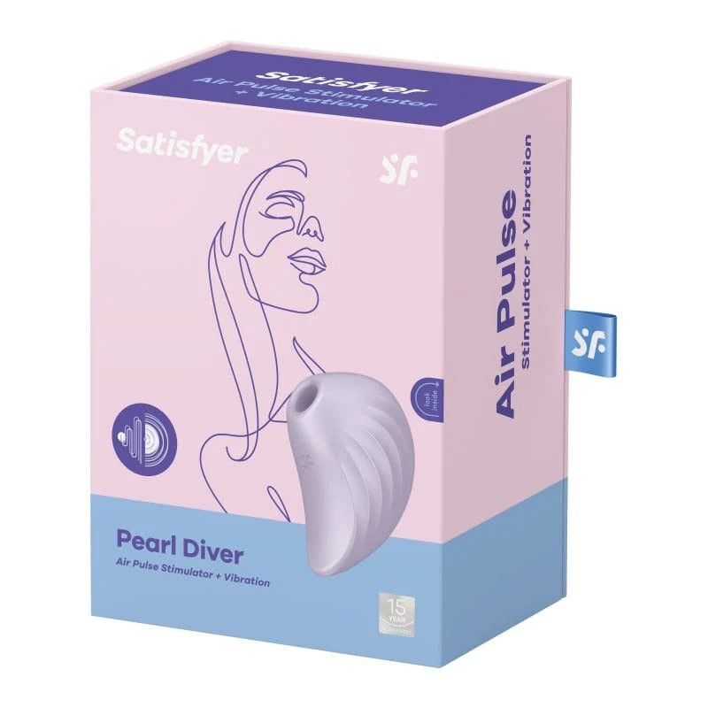 Satisfyer Pearl Diver Air Pulse Stimulator + Vibration - Violet