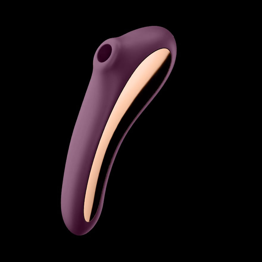 Satisfyer Dual Kiss Rechargeable Air Pulse Vibrator - Purple