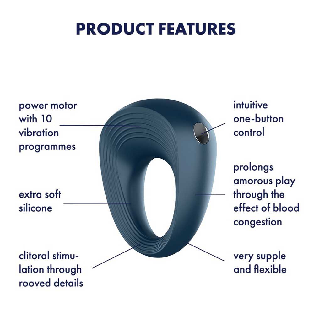 Satisfyer Power Ring Rechargeable Cock Ring Vibrator