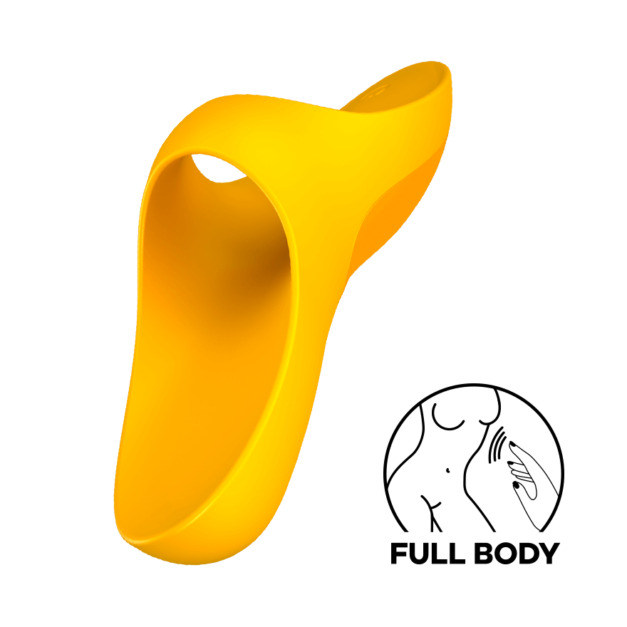 Satisfyer Teaser Rechargeable Finger Vibrator - Yellow