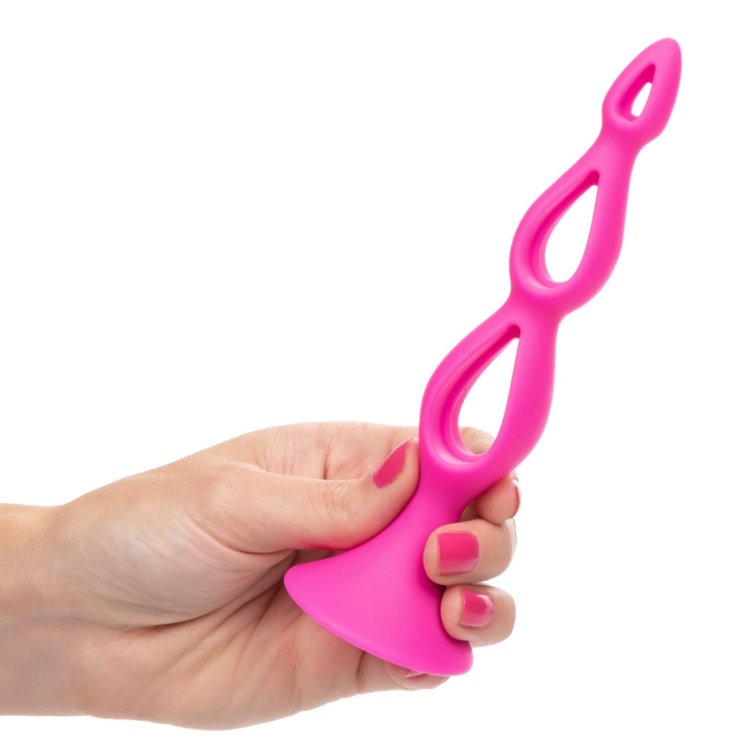 CalExotics Booty Call Silicone Triple Probe Butt Plug - Pink