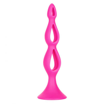 CalExotics Booty Call Silicone Triple Probe Butt Plug - Pink