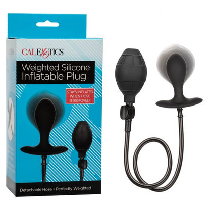 CalExotics Weighted Silicone Inflatable Plug with Detachable Hose