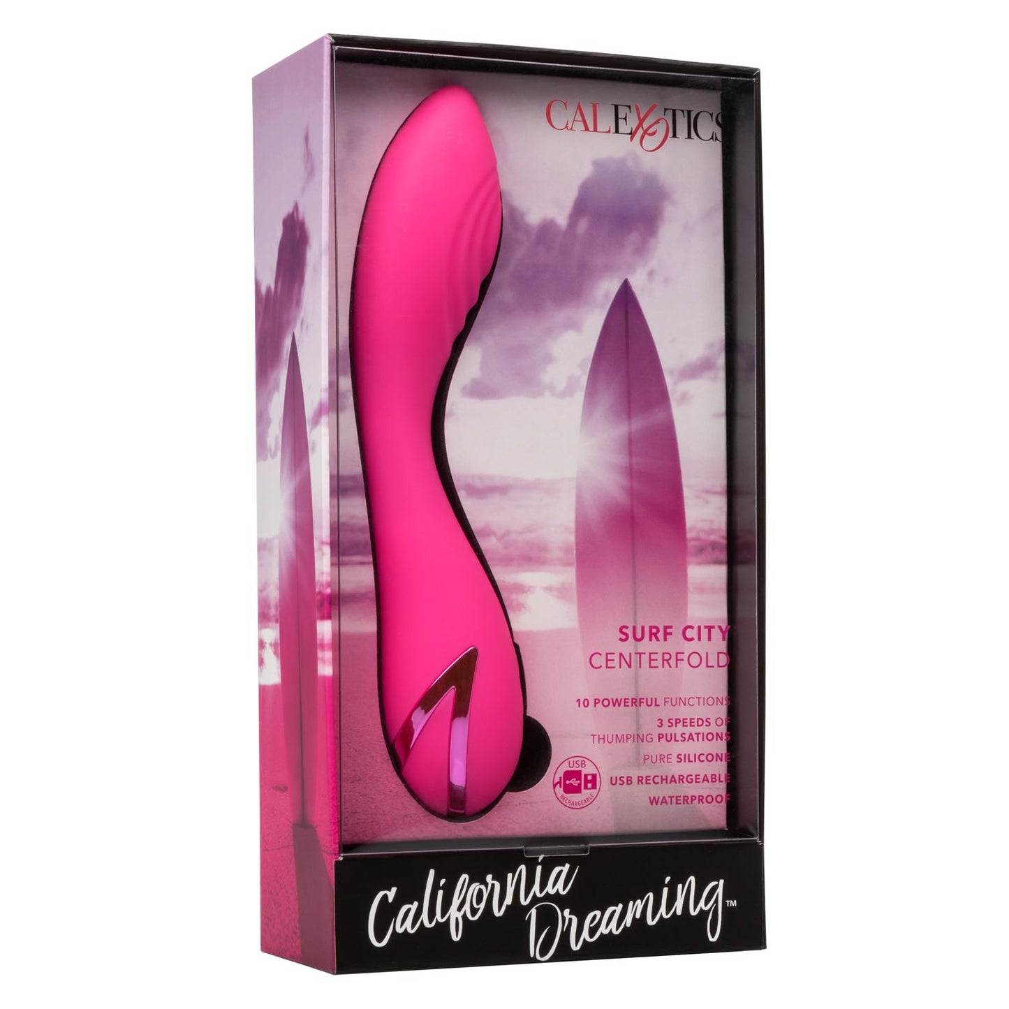 California Dreaming Surf City Centerfold Rechargeable Vibrator