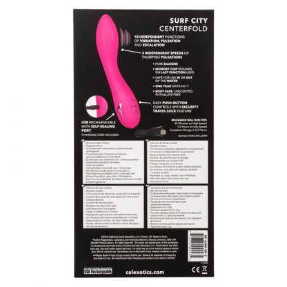 California Dreaming Surf City Centerfold Rechargeable Vibrator