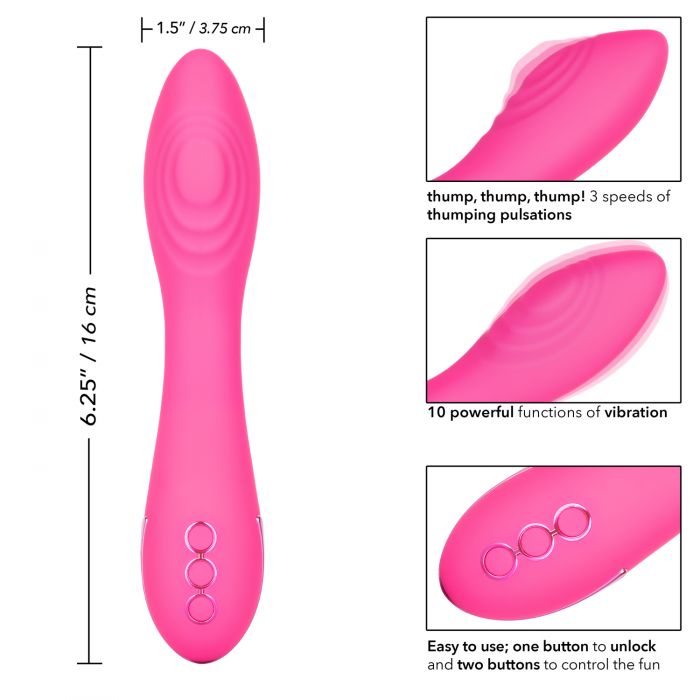 California Dreaming Surf City Centerfold Rechargeable Vibrator