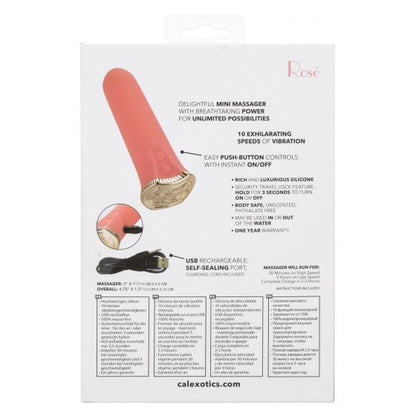 CalExotics Uncorked Rose Rechargeable Mini Bullet Vibrator