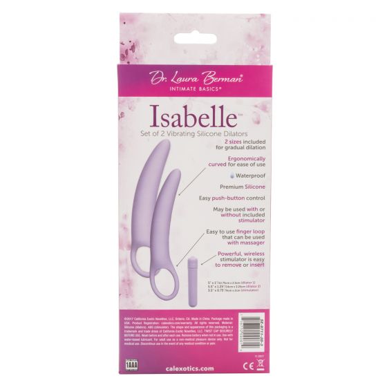 CalExotics Dr Laura Berman Isabelle Set of 2 Vibrating Silicone Dilators