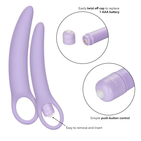 CalExotics Dr Laura Berman Isabelle Set of 2 Vibrating Silicone Dilators