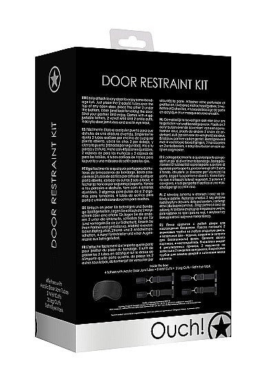 Shots Toys Ouch! Door Restraint Set - Black