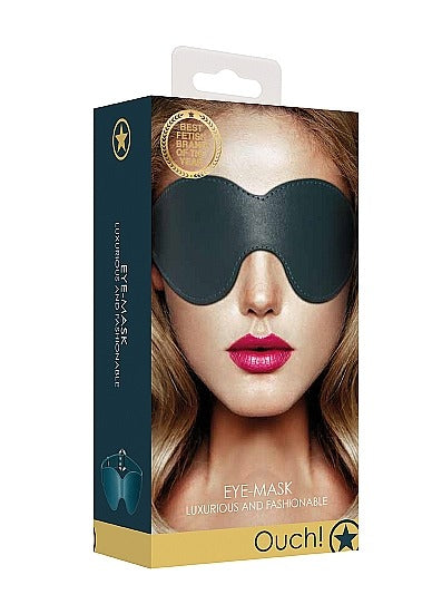 Shots Toys Ouch! Luxurious &amp; Fashionable Eye Mask - Green