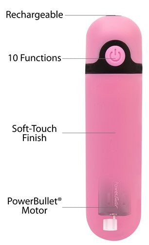 BMS Simple &amp; True Rechargeable Bullet Clitoral Stimulator - Pink