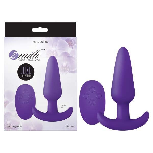 NS Novelties Luxe Collection Zenith Wireless Anal Stimulator with Remote Control - Purple