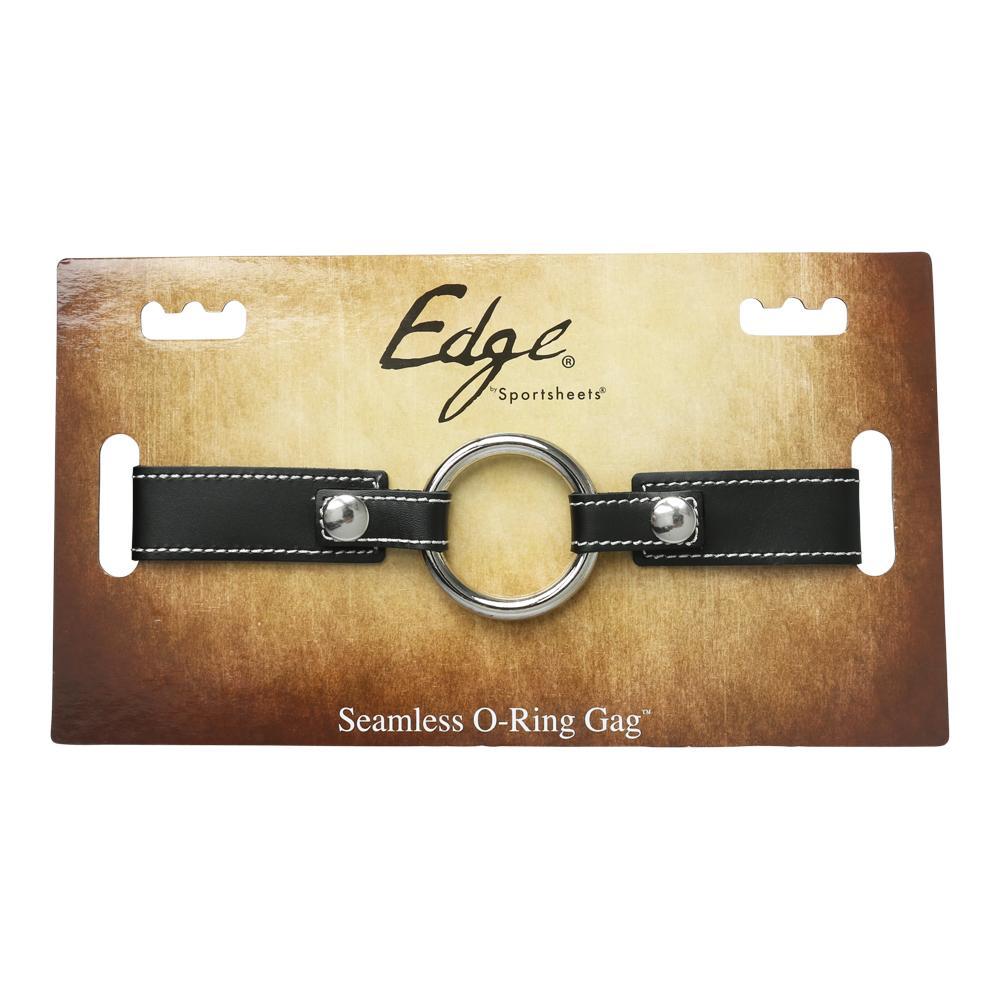 Edge Leather Seamless O-Ring Gag-0