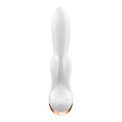 Satisfyer Rechargeable Double Flex Rabbit Vibrator with App Control - White