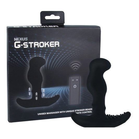 Nexus G-Stroker Rechargeable Unisex Remote Control Massager with Unique Stroker Beads