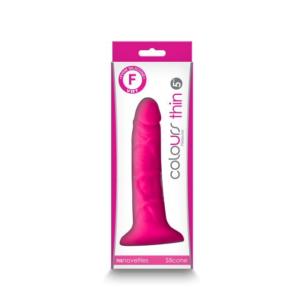 NS Novelties Colours Pleasures Thin 5" Realistic Dildo - Pink