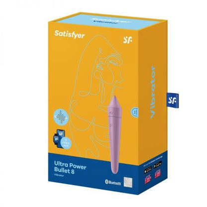 Satisfyer Ultra Power Bullet 8 Rechargeable Vibrator with App Control - Lilac