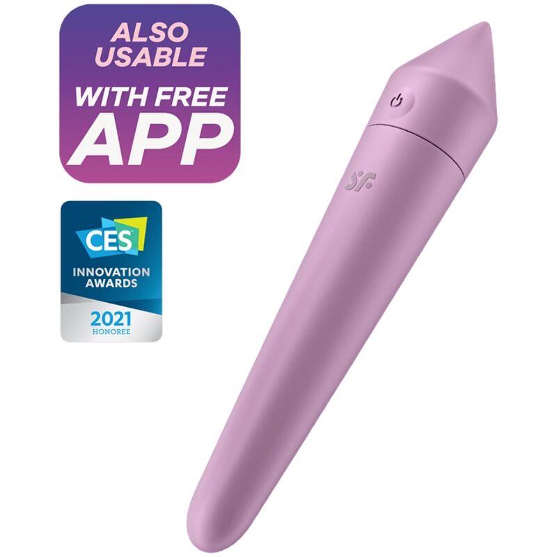 Satisfyer Ultra Power Bullet 8 Rechargeable Vibrator with App Control - Lilac