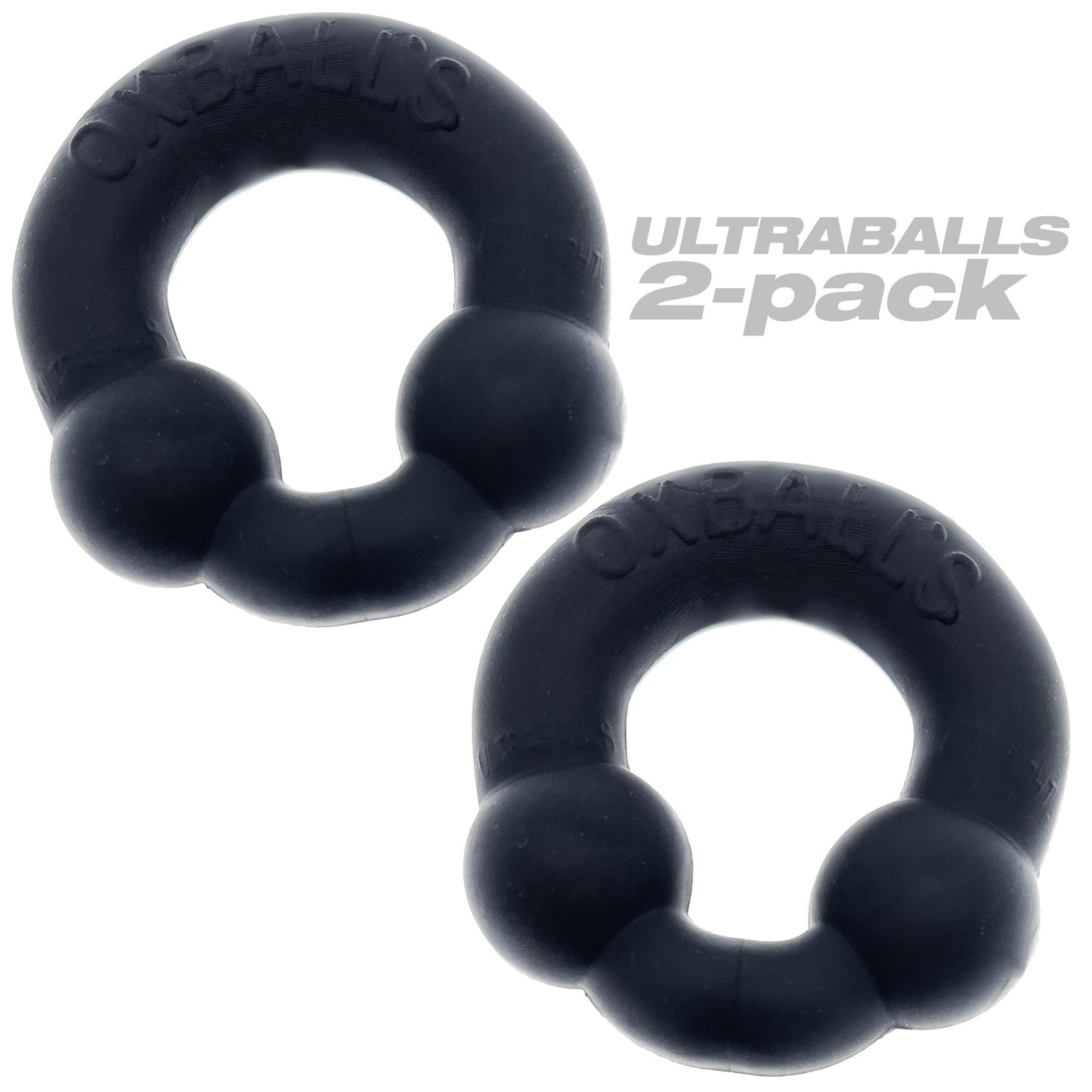 Oxballs Ultraballs 2pk Cockrings Special Edition - Night Black