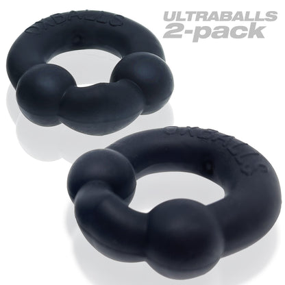 Oxballs Ultraballs 2pk Cockrings Special Edition - Night Black