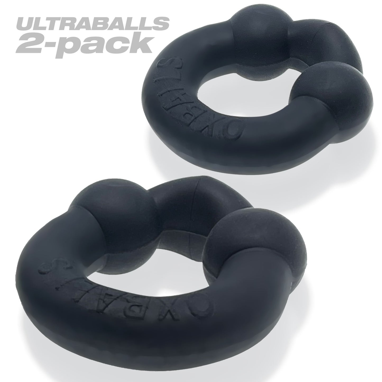 Oxballs Ultraballs 2pk Cockrings Special Edition - Night Black