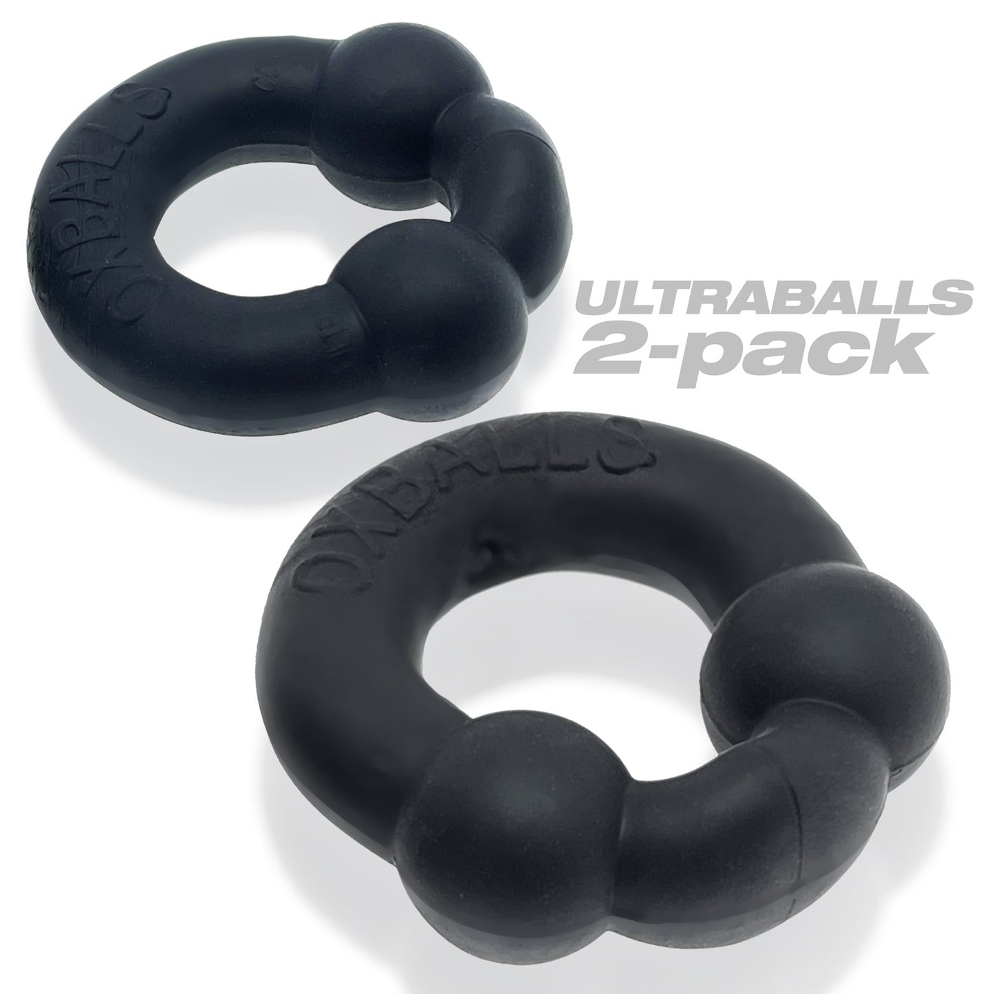 Oxballs Ultraballs 2pk Cockrings Special Edition - Night Black