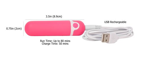 BMS Wonderlust Purity Rechargeable Bullet - Pink