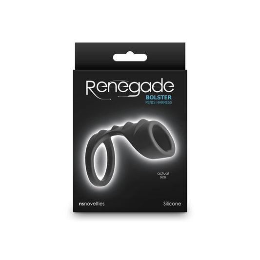 NS Novelties Renegade Bolster Penis Harness - Black