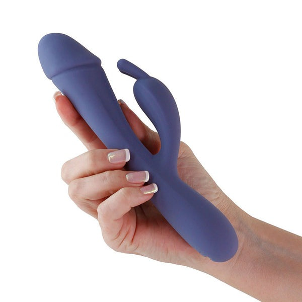 NS Novelties Scarlett Rechargeable Rabbit Vibe - Dark Blue